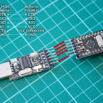 CH340G converter connection & pinout for programming Arduino Pro Mini