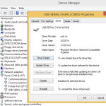 CH340 Windows 8 driver details